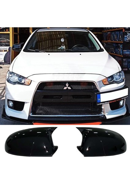 Mitsubishi Lancer Batman Yarasa Ayna Kapağı Piona Black Abs 2008-2013