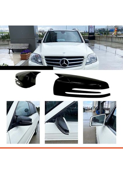 Mercedes Glk X204 Batman Yarasa Ayna Kapağı Piona Black Abs 2009-2015