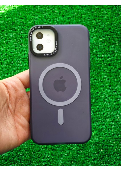 Apple iPhone 11 Kılıf Magsafe Uyumlu Kamera Çıkıntılı Darbe Emici Mat Lüx Kapak Tb-11