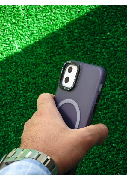 Apple iPhone 11 Kılıf Magsafe Uyumlu Kamera Çıkıntılı Darbe Emici Mat Lüx Kapak Tb-11