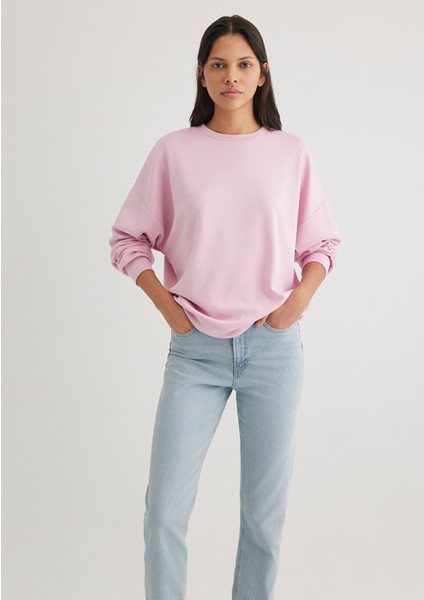 Bisiklet Yaka Pembe SWEATSHIRT168837-71117