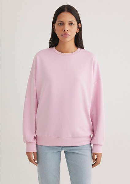 Bisiklet Yaka Pembe SWEATSHIRT168837-71117