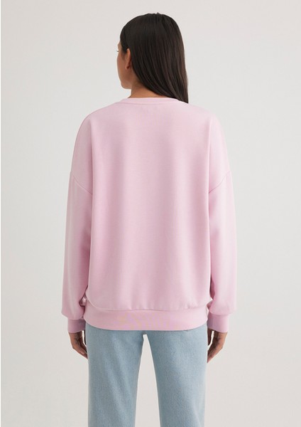 Bisiklet Yaka Pembe SWEATSHIRT168837-71117