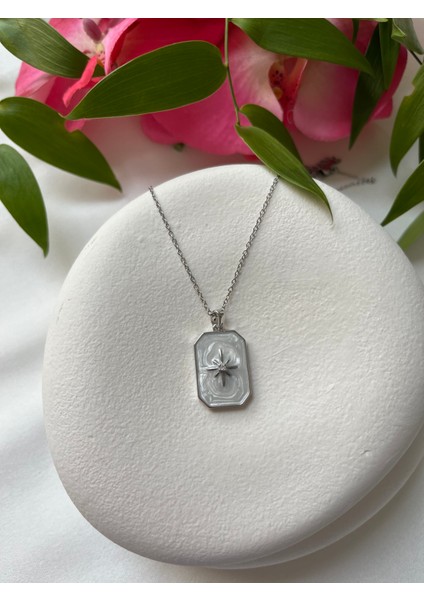 Çelik Parıltı Silver Kolye