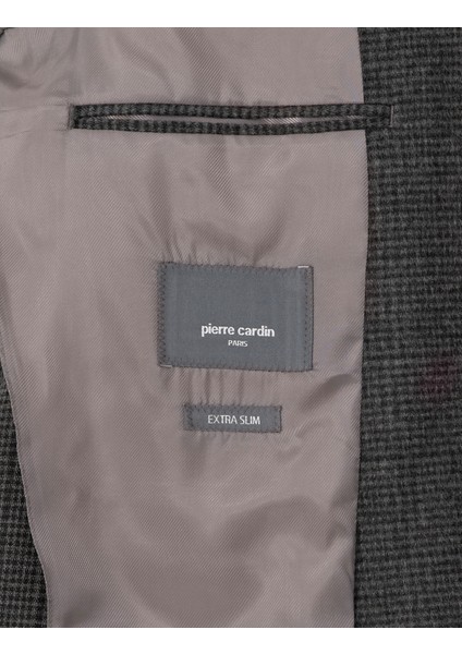 Erkek Antrasit Ex. Slim Fit Ceket 50296407-VR006