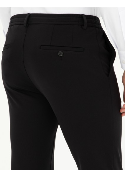 Erkek Siyah Klasik Jogger Pantolon 50294135-VR046