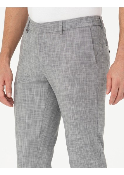 Erkek Füme Ex. Slim Fit Kumaş Pantolon 50285855-VR058