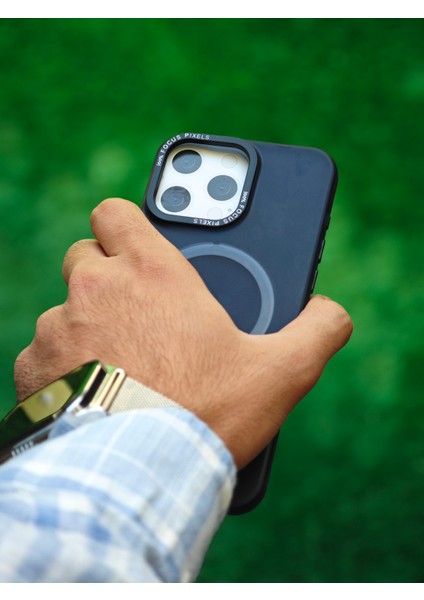 Apple iPhone 15 Pro Kılıf Magsafe Uyumlu Kamera Çıkıntılı Darbe Emici Mat Lüx Kapak TB-047