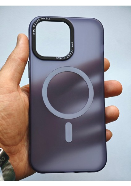 Apple iPhone 15 Pro Kılıf Magsafe Uyumlu Kamera Çıkıntılı Darbe Emici Mat Lüx Kapak TB-047