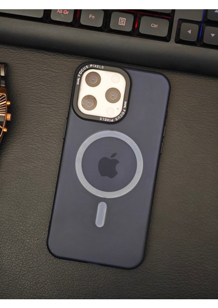 Apple iPhone 15 Pro Kılıf Magsafe Uyumlu Kamera Çıkıntılı Darbe Emici Mat Lüx Kapak TB-047