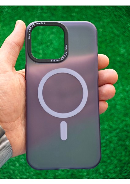 Apple iPhone 15 Pro Kılıf Magsafe Uyumlu Kamera Çıkıntılı Darbe Emici Mat Lüx Kapak TB-047