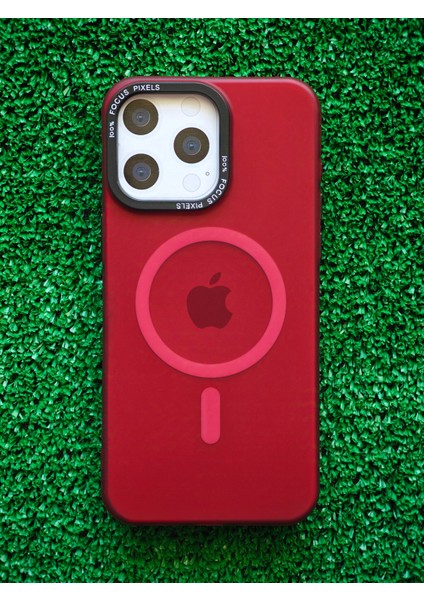 Apple iPhone 15 Pro Kılıf Magsafe Uyumlu Kamera Çıkıntılı Darbe Emici Mat Lüx Kapak TB-047