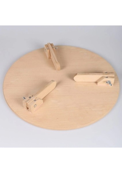 Ahşap Tahta Hamur Açma Sofrası 70 cm Katlanır Ayaklı Hamur Tahtası