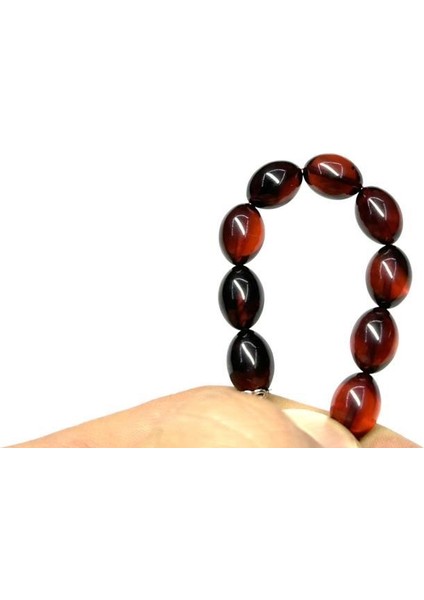Beyzi Model 8-11MM Sıkma Ateş Kehribar Zaza Tesbih