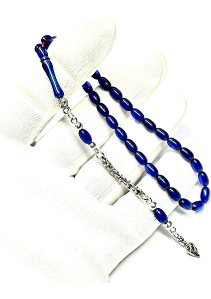 Bilek Boy Beyzi Model Püsküllü 4-7mm Sıkma Ateş Kehribar Tesbih