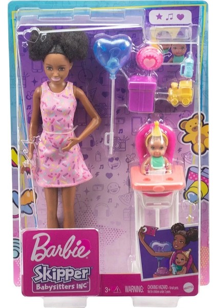 FHY97 Barbie Bebek Bakıcısı Bebeği ve Aksesuarları Oyun Seti