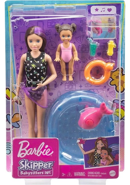 FHY97 Barbie Bebek Bakıcısı Bebeği ve Aksesuarları Oyun Seti