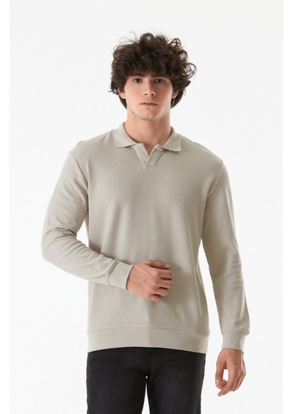 Fitilli Polo Yaka Triko Kazak