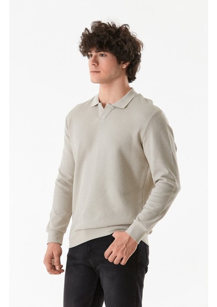 Fitilli Polo Yaka Triko Kazak fırsatları