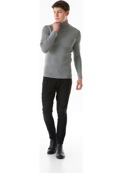 Basic Balıkçı Yaka Triko Kazak
