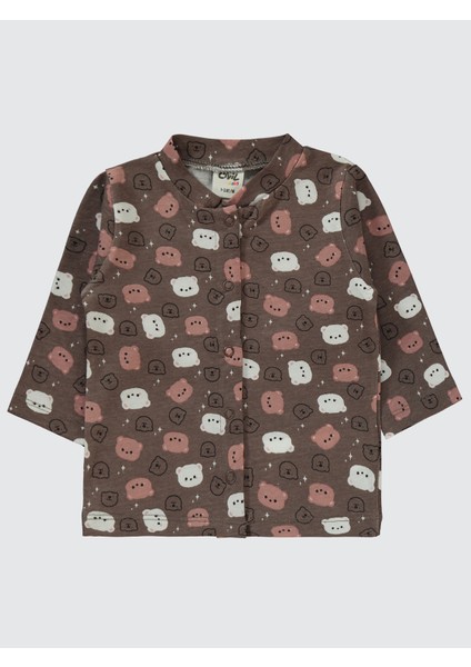 Kız Bebek Pijama Takımı 1-6 Ay Kahverengi modelleri