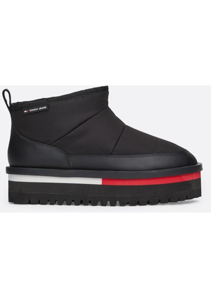 Tommy Hılfıger Tjw Nylon Flatform Boot Wl Bot & Bootie