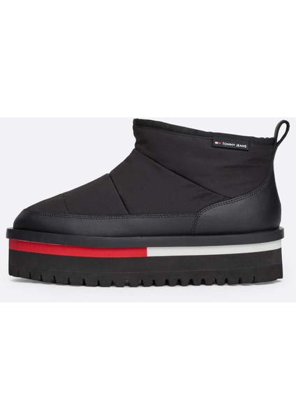 Tommy Hılfıger Tjw Nylon Flatform Boot Wl Bot & Bootie