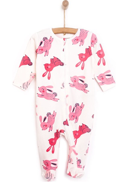 Yenidoğan Kız Patikli Tulum Kız Bebek