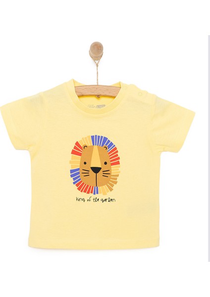Basic Erkek Aslan Baskılı T-Shirt Erkek Bebek