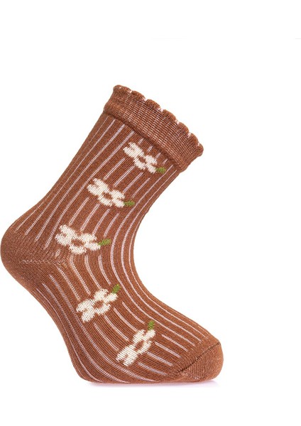 Çiçek Desenli 5'li Soket Çorap Kız Bebek modelleri