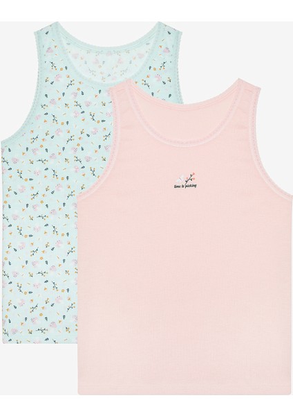 Kız Çocuk Mushroom 2li Çok Renkli Atlet