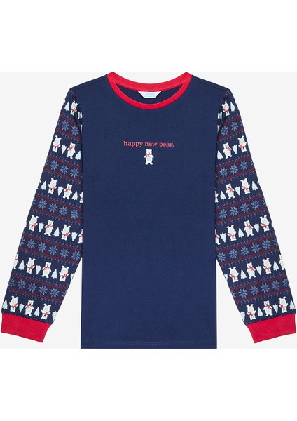 Erkek Çocuk New Bear Mavi Pijama Takımı fiyatları