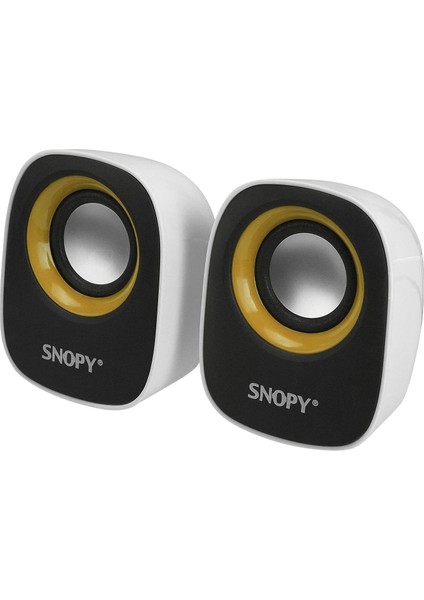 SN-120 2.0 Beyaz/sarı USB Speaker