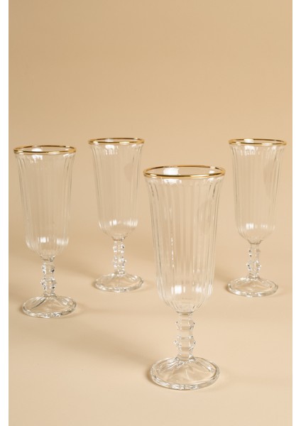 Splendid Gold 4'lü Kahve Yanı Kadehi Seti 120 cc