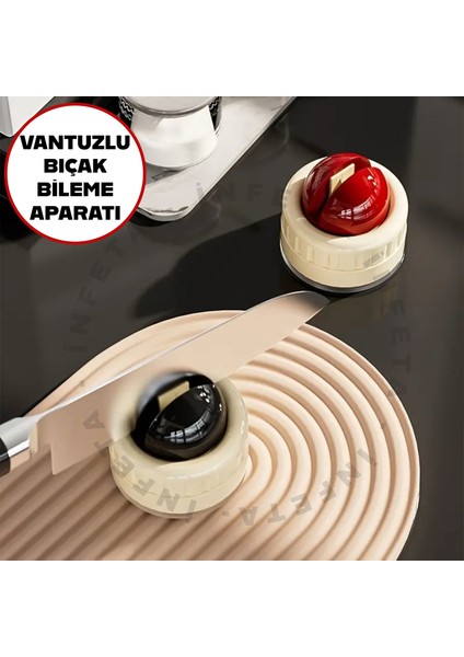 Vantuzlu Bıçak Bileme Aleti Mutfak Makası Bileyici Bıçak Bileme Aparatı