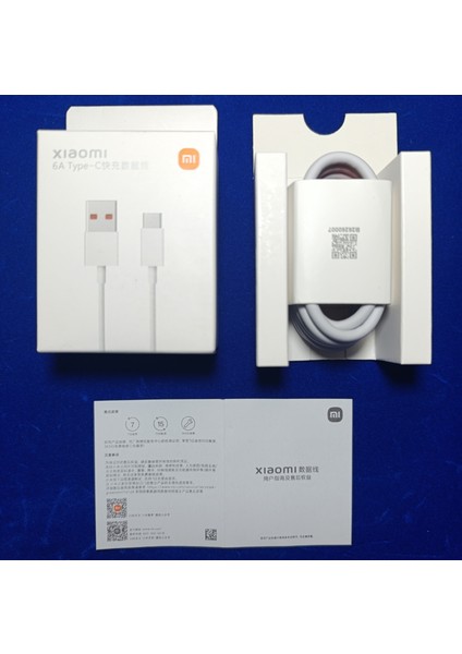 % 100 Orijinal Xiaomi Turbo 6 Amper USB A - Type C Şarj ve Data Kablosu