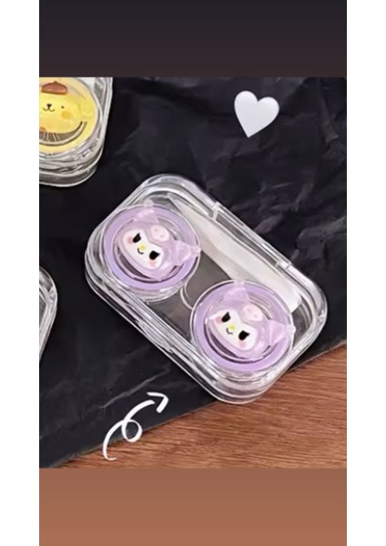 Sanrio Kuromi Cinnamoroll My Melodi Melody Pompompurin Pochacco Kontak Lens Kutusu Seyahat fiyatları