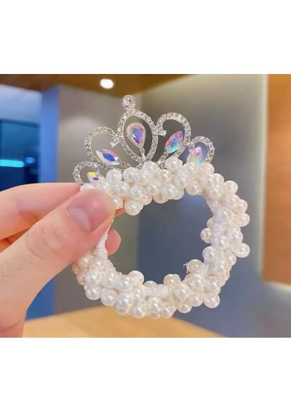 Kore Lolita Tarzı Inci Prenses Topuz Taç Lastik Elsa Frezon Karlar Kraliçesi Doğum Günü