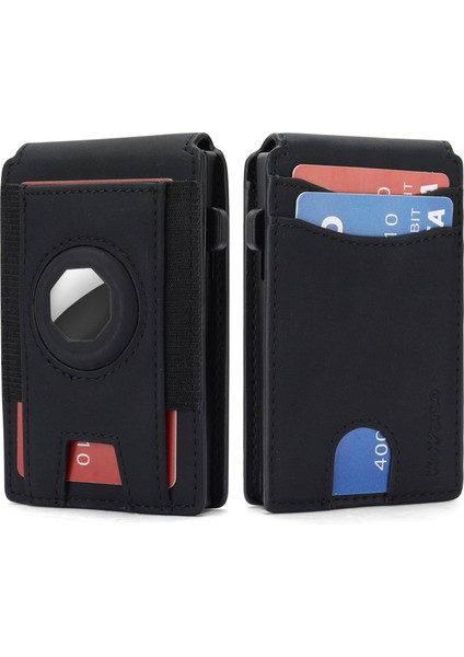 Kutulu Erkek Cüzdanı Otomatik Açılır Metal Kart Kutusu Cüzdanı (Yurt Dışından)