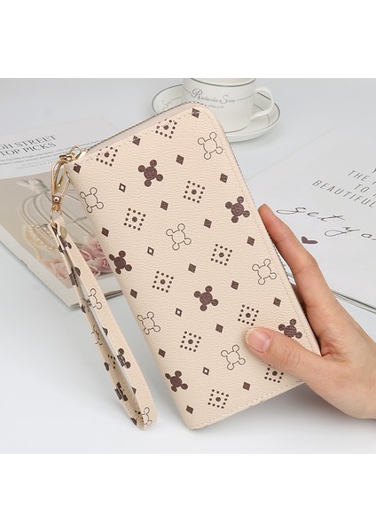 Büyük Kapasiteli Fermuarlı Cüzdan Bayanlar Uzun Moda Kadın Cüzdan Clutch Yeni Cep Telefonu Çantası Para Cüzdan (Yurt Dışından)