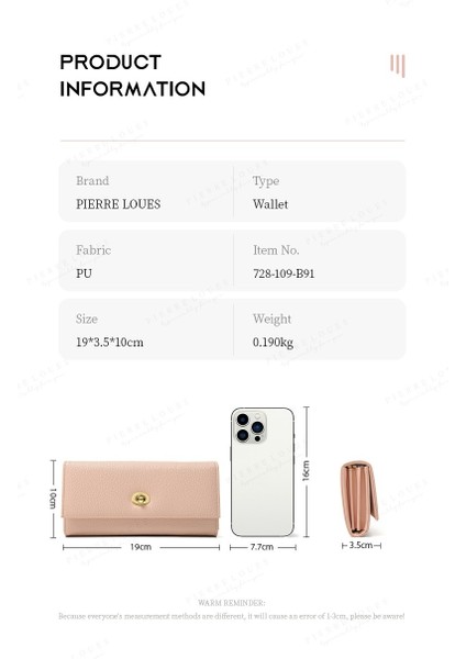 2024新款质感长款女士钱包批发PU高级皮质网红锁扣女式錢包WALLET (Yurt Dışından)