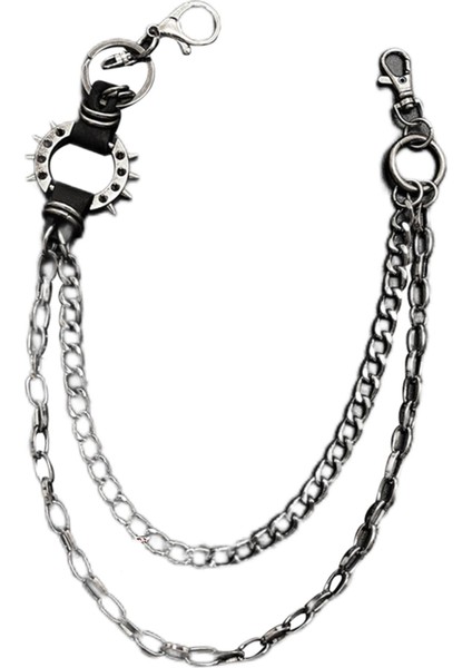 Bel Zinciri Metal Retro Cüzdan Zincirleri Ik Biker Kadın Pantolonları Için (Yurt Dışından)