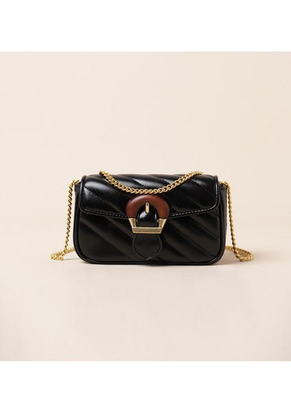 Fransız Niş Nakış Iplik Zincir Kadın Çanta Omuz Crossbody Çanta (Yurt Dışından)