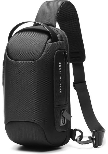 Erkek Su Geçirmez Göğüs Çantası, Küçük Sert Kabuklu Crossbody Omuz Çantası (Yurt Dışından)