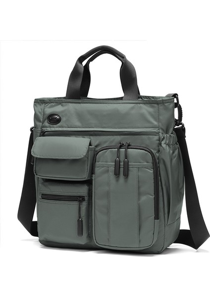 Çok Katmanlı Iş Omuz Çantası, Erkek Iş Gezisi Büyük Kapasiteli Evrak Çantası Crossbody Çanta (Yurt Dışından)