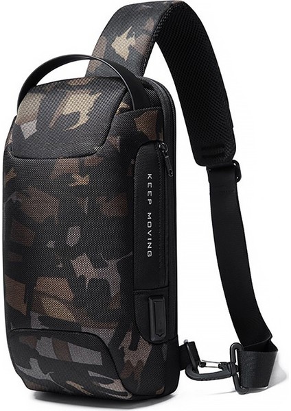 Erkek Su Geçirmez Göğüs Çantası, Küçük Sert Kabuklu Crossbody Omuz Çantası (Yurt Dışından)