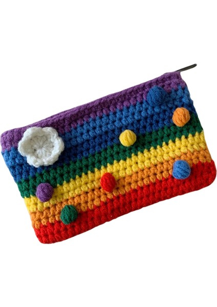Gökkuşağı Cüzdan Poşeti Zipper El Yapımı Değişiklik Çanta Bütünleştirilmiş Para Çantası (Yurt Dışından)