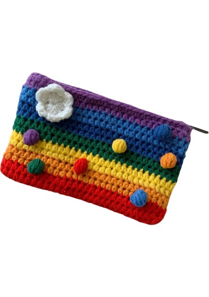 Gökkuşağı Cüzdan Poşeti Zipper El Yapımı Değişiklik Çanta Bütünleştirilmiş Para Çantası (Yurt Dışından) fiyatları