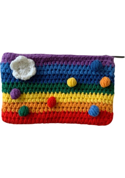 Gökkuşağı Cüzdan Poşeti Zipper El Yapımı Değişiklik Çanta Bütünleştirilmiş Para Çantası (Yurt Dışından) modelleri