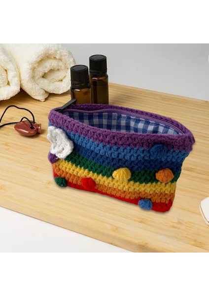Gökkuşağı Cüzdan Poşeti Zipper El Yapımı Değişiklik Çanta Bütünleştirilmiş Para Çantası (Yurt Dışından) fırsatları